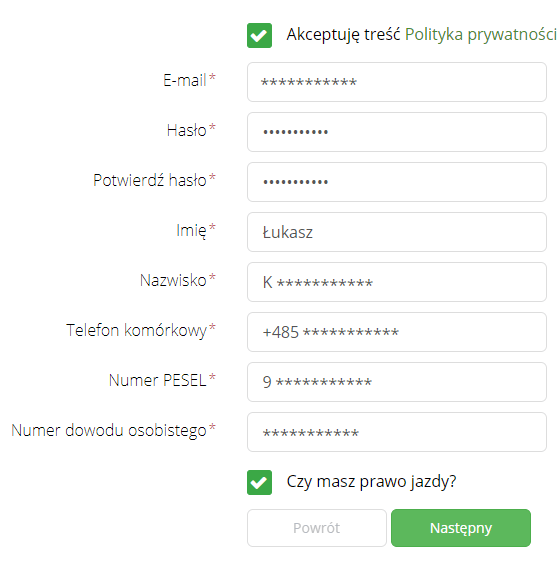 Szybka Gotowka wniosek krok drugi Szybka Gotowka wniosek krok drugi