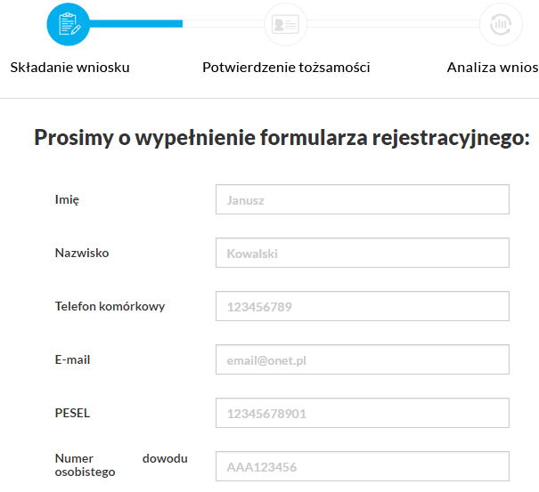 credilo wniosek krok drugi credilo wniosek krok drugi