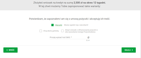 wniosek o pożyczkę Ekassa - krok 5 wniosek o pożyczkę Ekassa - krok 5