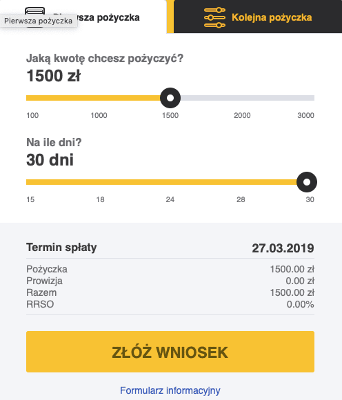 Łatwy Kredyt wniosek prwy Łatwy Kredyt wniosek prwy