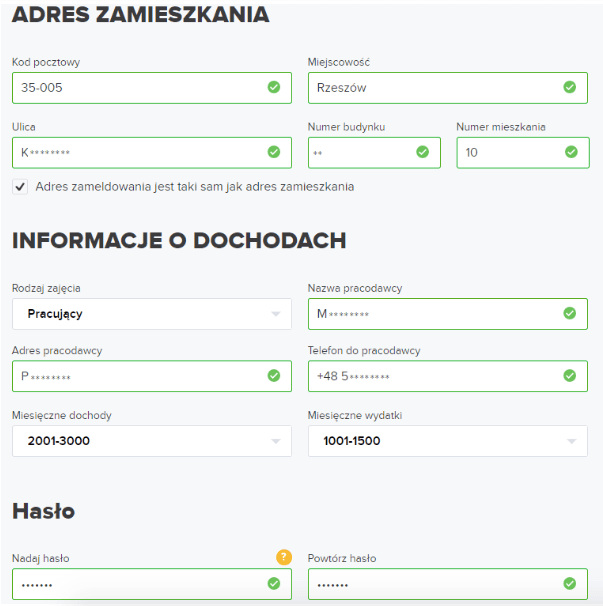 Łatwy Kredyt wniosek krok trzeci Łatwy Kredyt wniosek krok trzeci