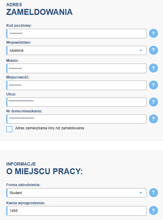 Smart Pożyczka wniosek krok trzeci Smart Pożyczka wniosek krok trzeci